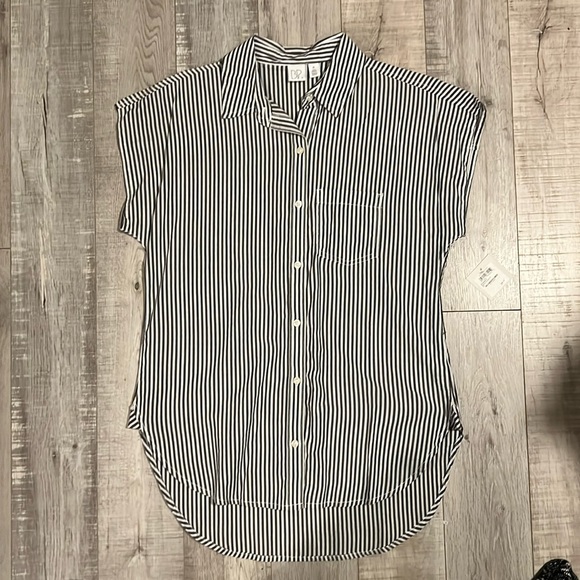 BP Striped Sleeveless Button Up - Picture 1 of 9